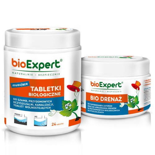  Bakterien für Klärgruben Tabletten 24 Stück für 2 Jahre + Bio-Entkeimer 250 g BIOEXPERT