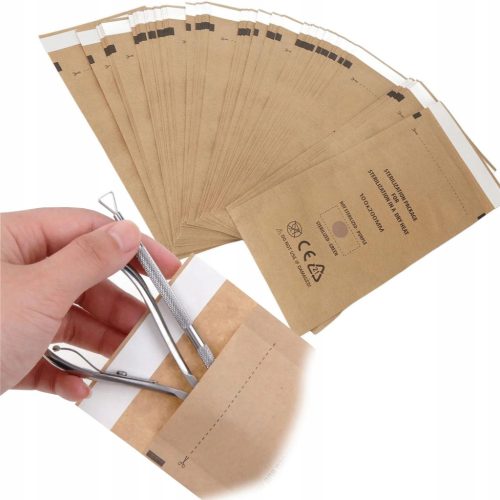  PAPIERBEUTEL ZUR STERILISATION VON INSTRUMENTEN 100 X 200 mm 100 Stk.