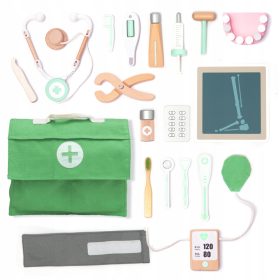  UMU Arztset aus Holz für Kinder, 18 Elemente