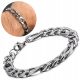  Herrenarmband FIAGARO WEAVE, SILBERfarbener Stahl, 10 mm