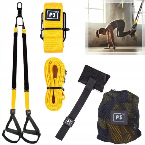  TRX CROSSFIT ÜBUNGSBÄNDER FITNESS-TRAININGSGÜRTEL SET MIT ZUBEHÖR