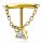  TITAN-GOLD-LABRET-OHRRING MIT HELIX-OHRKETTE ZIRKONIA 1,2/6