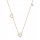  Elegante Goldkette mit Diamant, Brillantherz, Kleeblatt, 585er Gold