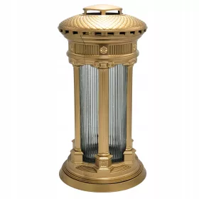  Große Grabkerze, goldene Laterne, Schrein, Säule, 33 cm