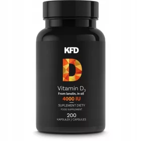   KFD Vitamin D3 4000 IU - 200 Weichkapseln zur Nahrungsergänzung