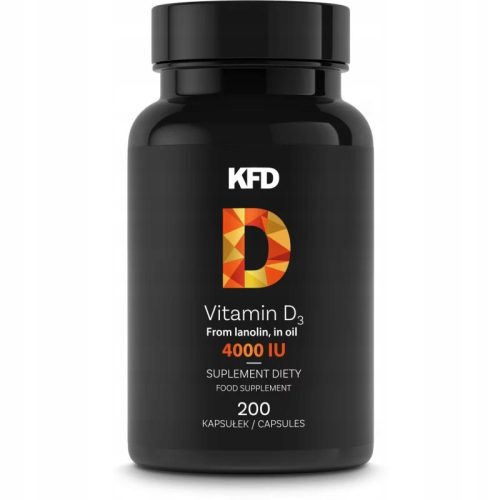 KFD Vitamin D3 4000 IU - 200 Weichkapseln zur Nahrungsergänzung