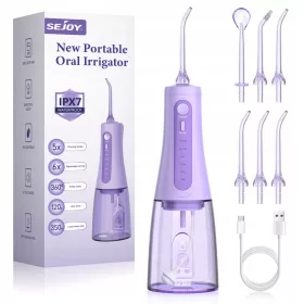  KABELLOSE ZAHNBEWÄSSERUNG 5 MODI/6 DÜSEN, 350ML