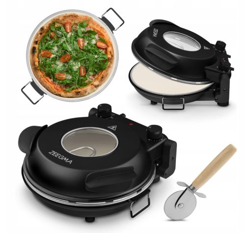  PIZZA-OFEN Chef-Heimofen 400 °C 1200 W Stein Zeegma-Thermostat