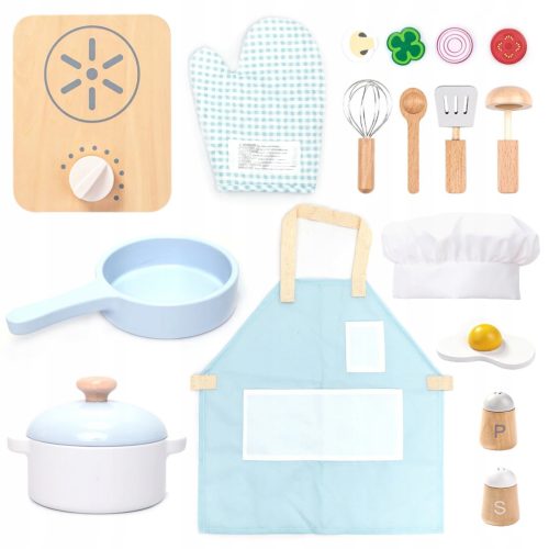 UMU Holzkochset für Kinder, 18-teilig
