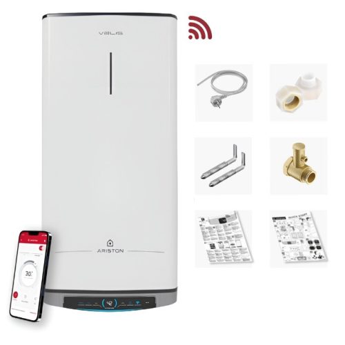  Ariston Velis Dune Wifi 50 Warmwasserbereiter, flacher Elektroboiler
