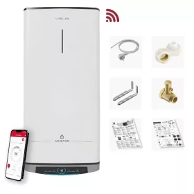   Ariston Velis Dune Wifi 80 Warmwasserbereiter, flacher Elektroboiler