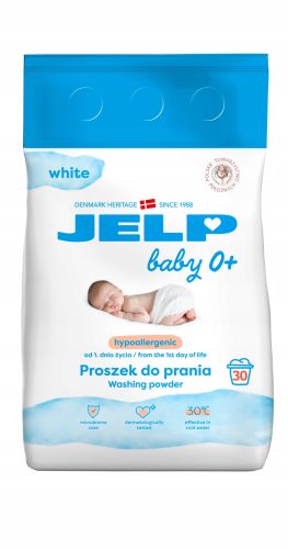  Jelp Baby 0+ Weißes Waschpulver 30 Wäschen 2250g