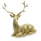  GOLDENES RENTIER LIEGEND H11CM DEKO GESCHENK
