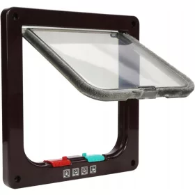    HUND MIT KLAPPE FÜR HUND UND KATZE PENDELTÜRKLAPPE 4-WEGE XL