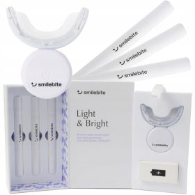    Smile Bite TEETH WHITENING-Gerät mit Gel und Smilebite LED-Overlay