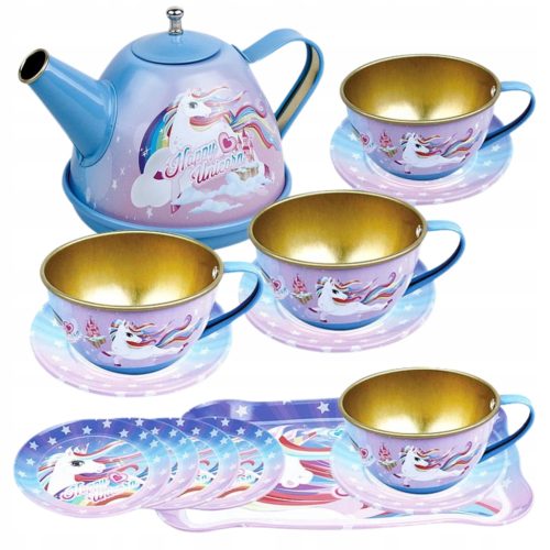  Großes Einhorn-Teeservice, Tablett, Teller, Tasse, Küchenset