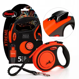    Lange, starke Flexi-Xtreme-Leine, hochwertigste Leine, Größe „S“