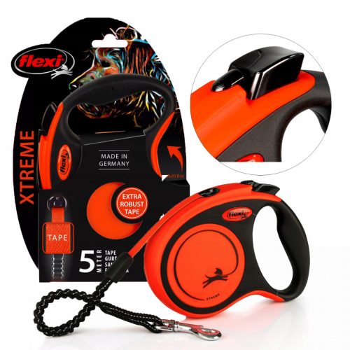  Lange, starke Flexi-Xtreme-Leine, hochwertigste Leine, Größe „S“
