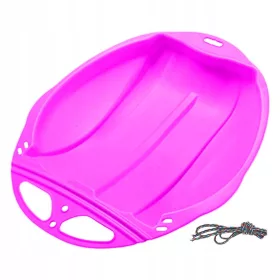    Kinder Erwachsene Schnee Schlitten Sand Slider Tragbare Schlitten Ski Pad Board Rosa