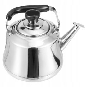    Traditioneller Stahlkessel Karl Hausmann 4,5 l, Grau- und Silbertöne