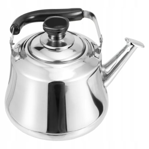 Traditioneller Stahlkessel Karl Hausmann 4,5 l, Grau- und Silbertöne