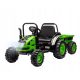  Milly Mally Batteriebetriebener Traktor mit Anhänger Farmer Green