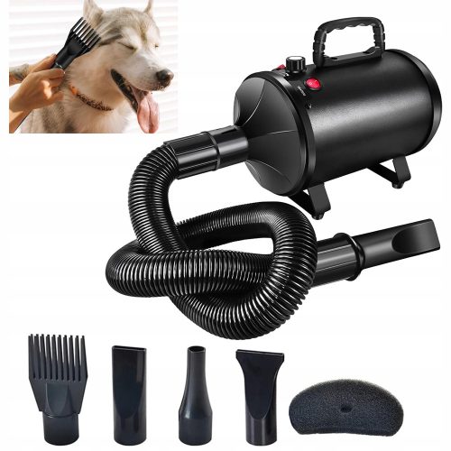  Haustier-Haartrockner, Hund, Katze, Tierfell-Heizung, Haartrockner, Fellpflege-Blaster, Schwarz