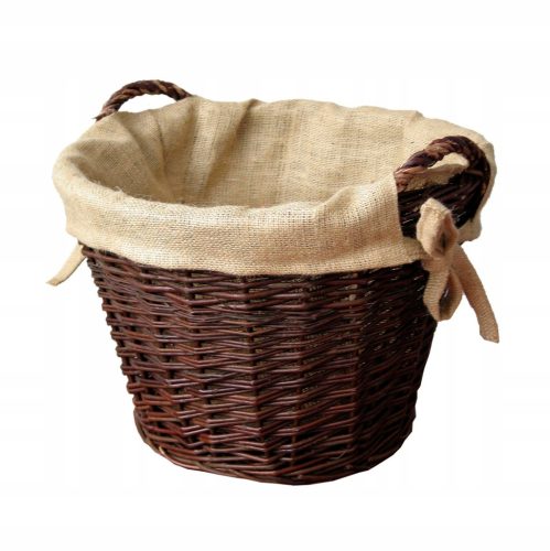 Runder Holzkorb aus Weidengeflecht ⌀47 cm – Stilvolle und Praktische Aufbewahrung