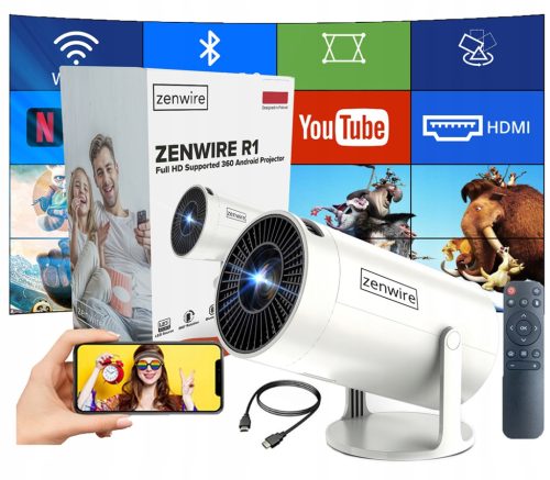 Zenwire R1 LED-Projektor weiß