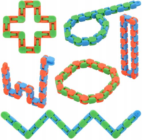  6er-Pack Wacky Tracks Snap Fidget Sensors Toys