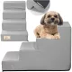  TREPPEN TREPPEN FÜR HUNDE UND KATZEN, RAMPENLANDUNG, 4 STUFEN, STABIL, 60x40x30 CM