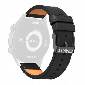  GRAVITY Universal-Ledergürtel - Schwarz - 22 mm