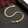  Armband mit Schlangenmuster, 18 Karat vergoldet, 6 mm, 20 cm + gratis
