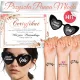  BRÜCKENPARTY-SET HOCHZEITSSCHÄRPE + ZERTIFIKAT + BRILLE + TATTOOS Z8