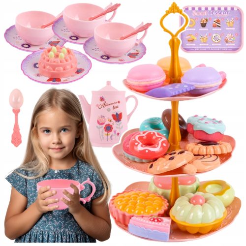  Kaffeeservice Teeservice Kaffee für Kinder im Koffer 38-teilig Stator Z970