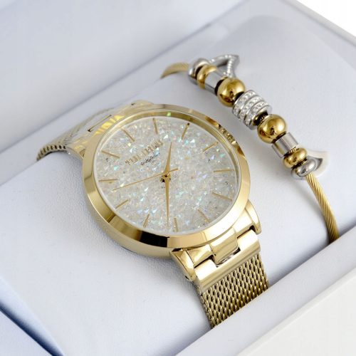  Paul Lorens BELLICA Damenuhr, Set mit Daniel Klein ENGRAVED Armband