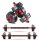  SET VERSTELLBARER BITUMINIUMDUMBS 2 x 5 KG + BARBELL = SET DUMBS 10 KG