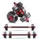  SET VERSTELLBARER BITUMINIUMDUMBS 2 x 5 KG + BARBELL = SET DUMBS 10 KG