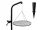  Grill Dreibein Garten Lagerfeuer Kran mit Griff Auslegerrost 70 INOX