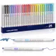  Marker für Textmarker, 25 Stück farbige Marker mit Keilspitze, Paste