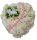  Herzdekoration, Blumenstrauß für das Grab eines Mädchens, Rosen, Engelsperlen