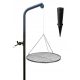  Grill Dreibein Garten Lagerfeuer Kran mit Griff Ausleger 60 Edelstahl