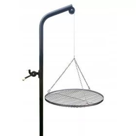    Gartengrill, Lagerfeuer, Kran am Ausleger, Rost 60 Edelstahl INOX