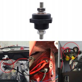    3/8-Zoll-Durchgangs-Batteriepolanschluss Ersetzen Sie die schwarzen Teile