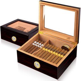   Slege Zigarren-Humidor, Zigarren-Humidor, spanische Holzkiste für
