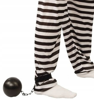  Halloween-Häftlingskostüm mit Ball und Kette