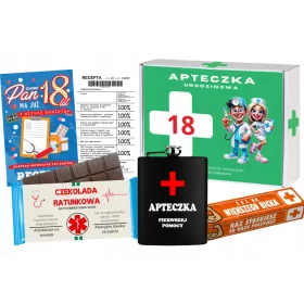    FERTIGES GESCHENK ZUM 18. GEBURTSTAG EINES FREUNDES, ERSTES KIT, NOTWENDIGES SET