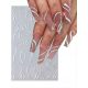  Glitzernde Nagelaufkleber, selbstklebend, glänzende Wellenlinien