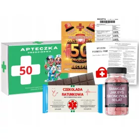    Ein Geschenk zum 50. Geburtstag für eine Freundin: ein Set verschreibungspflichtiger Dragees