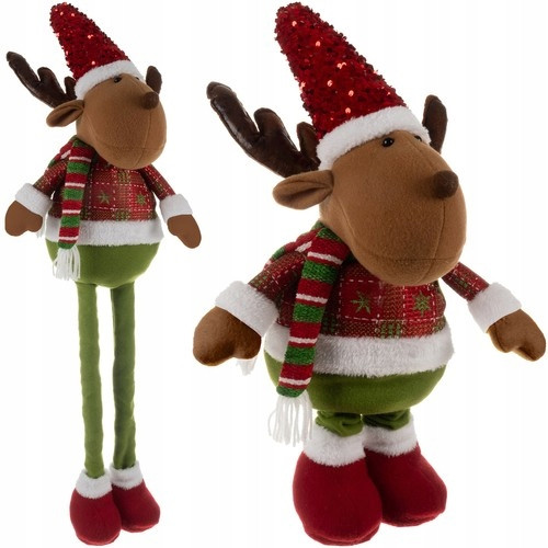  GROSSER Weihnachtself, Teleskop-RENTIER, 95 cm